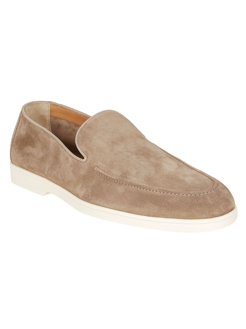 Doucal's Brown Vaschetta Suede Loafers