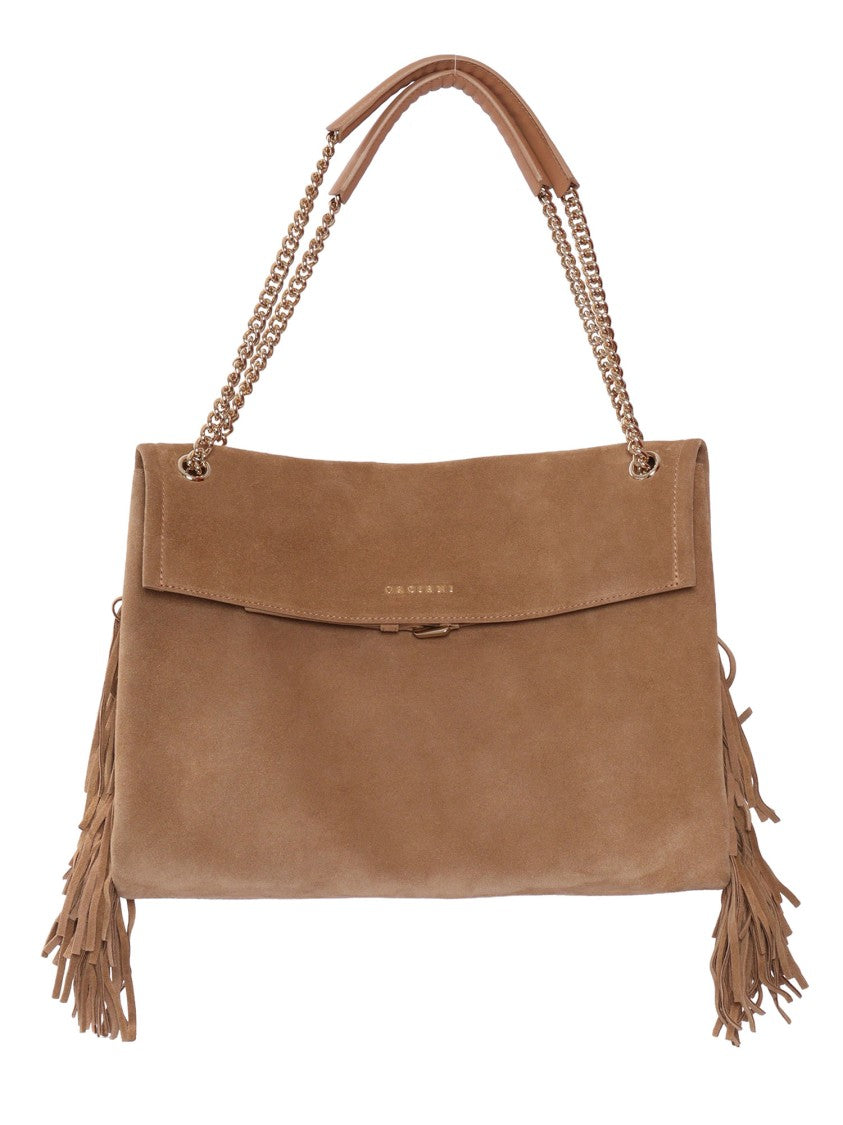 Claudio Orciani Suede Fringe Tassel Handbag