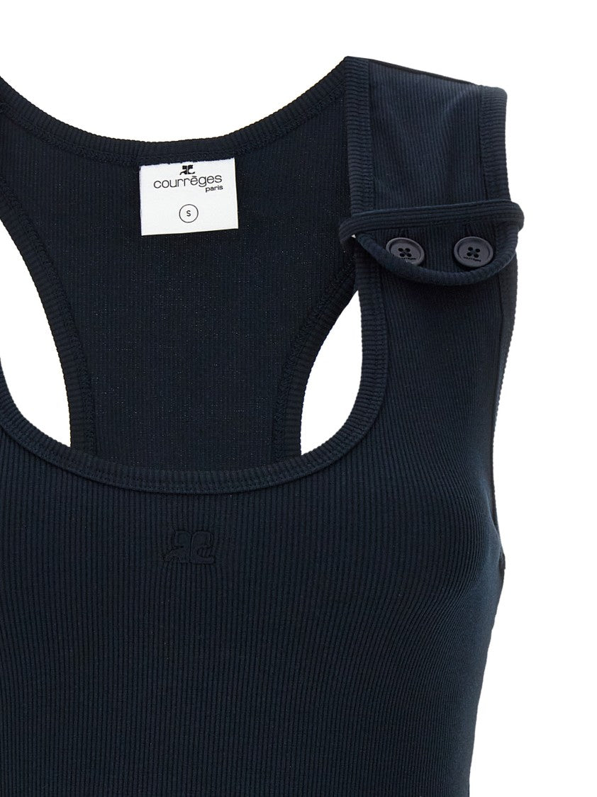 Courrèges 'Double Buckele 90'S Rib' Dress