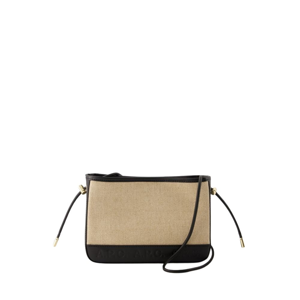 A.P.C. Helene Shoulder Bag - Canvas - Black