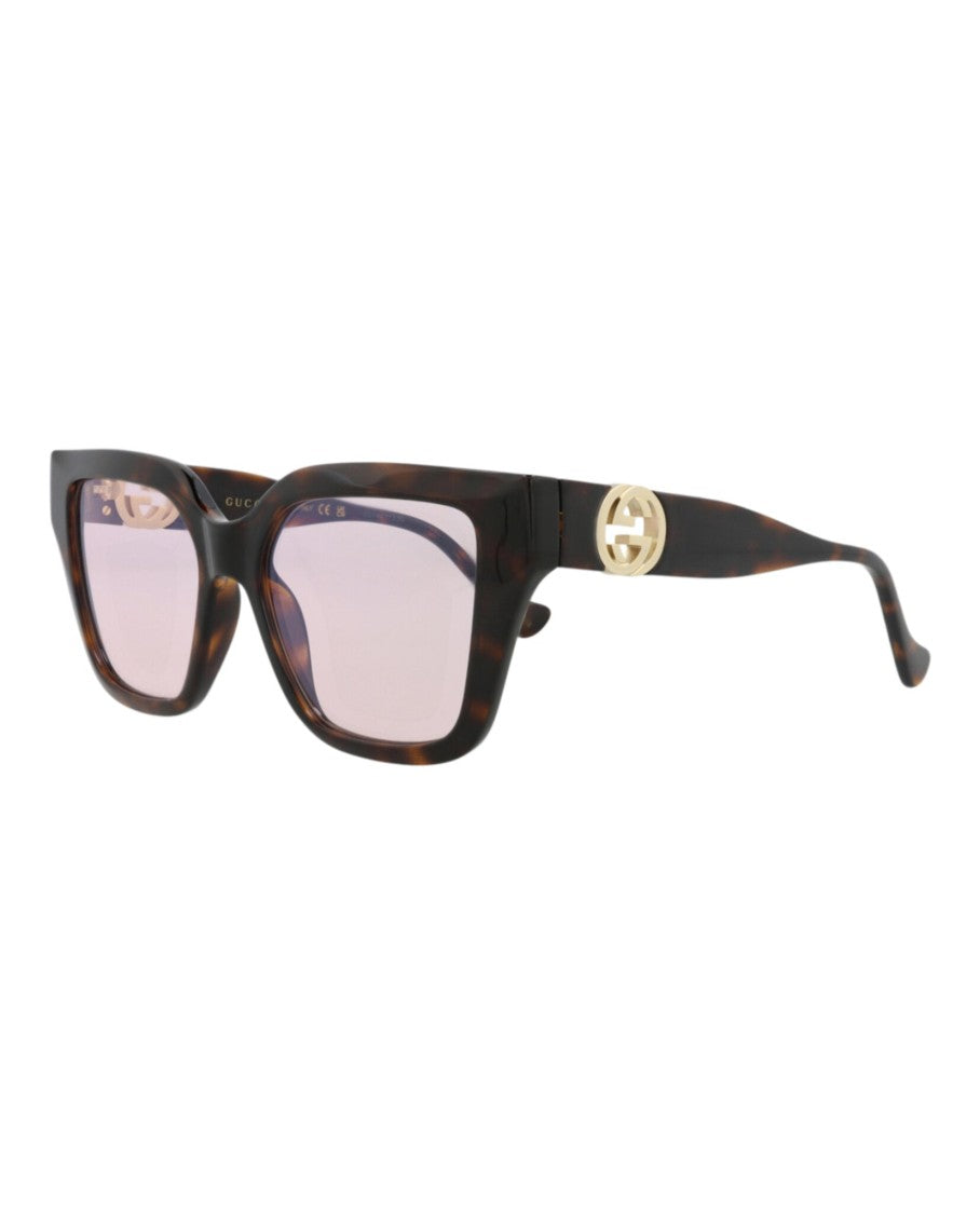 Gucci Square-Frame Injection Sunglasses