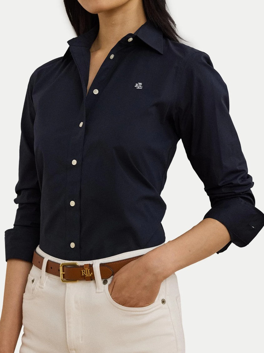 Lauren Ralph Lauren Blue Stretch Non Iron Shirt