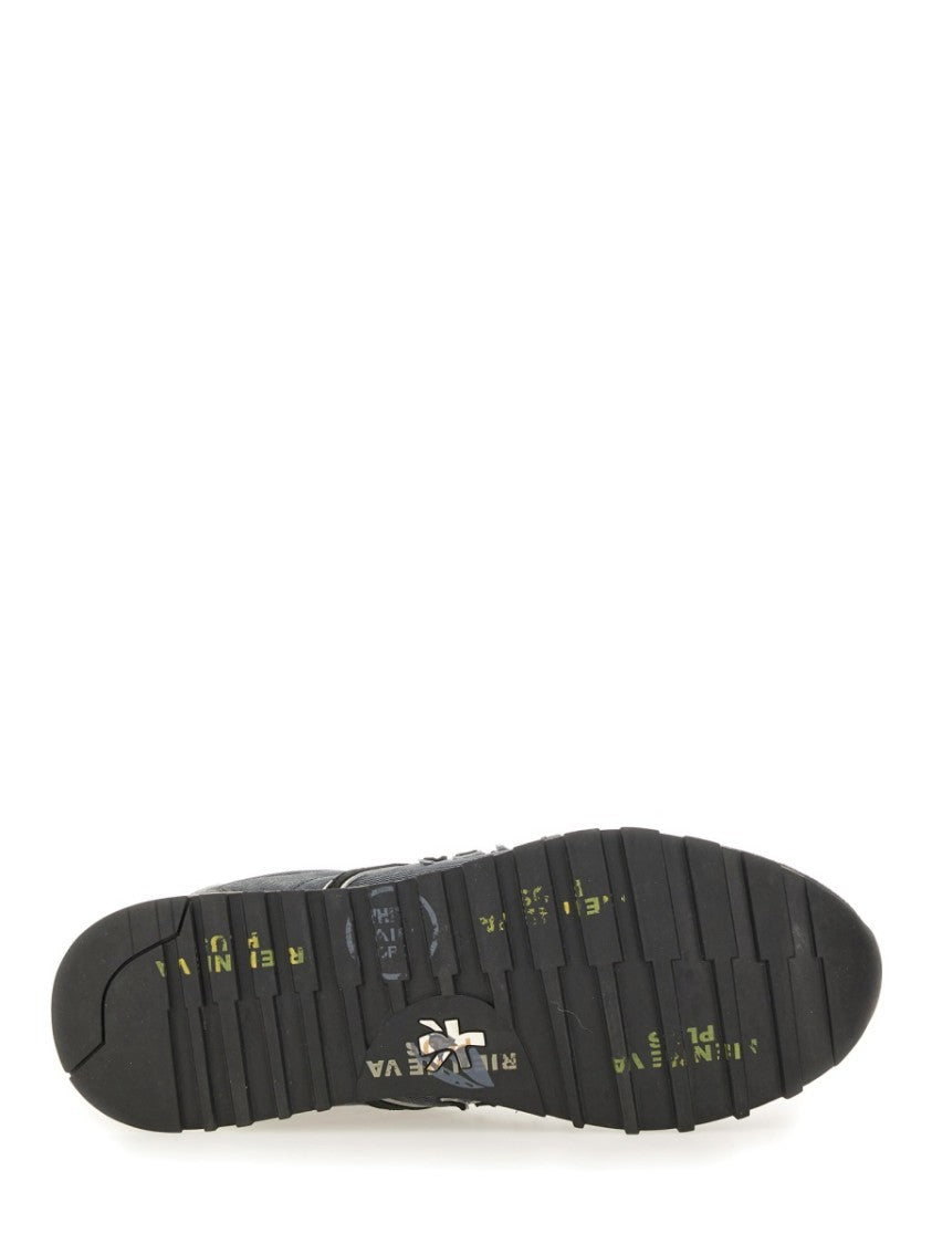 Premiata Lucy 7770 Low Profile Suede Mesh Sneakers