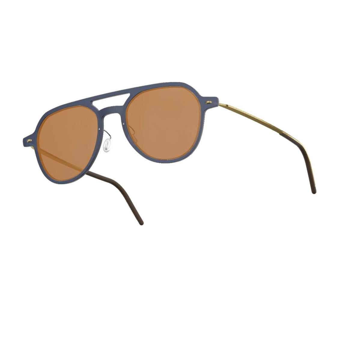 Lindberg Blue Matte Acetate Sunglasses