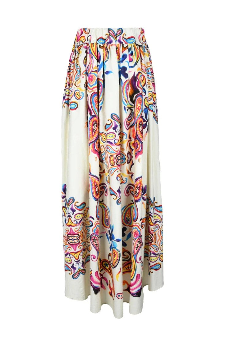 Co.Go Long Cotton Skirt - Multicolor