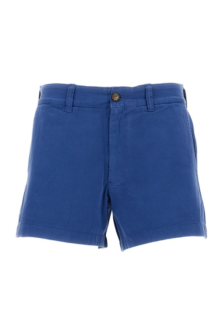 Polo Ralph Lauren Thigh-Length Flared Cotton Shorts With Structured Design