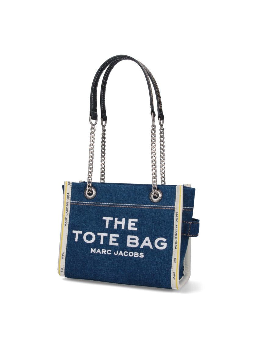 Marc Jacobs Small Tote Bag "The Denim Chain" – Blue