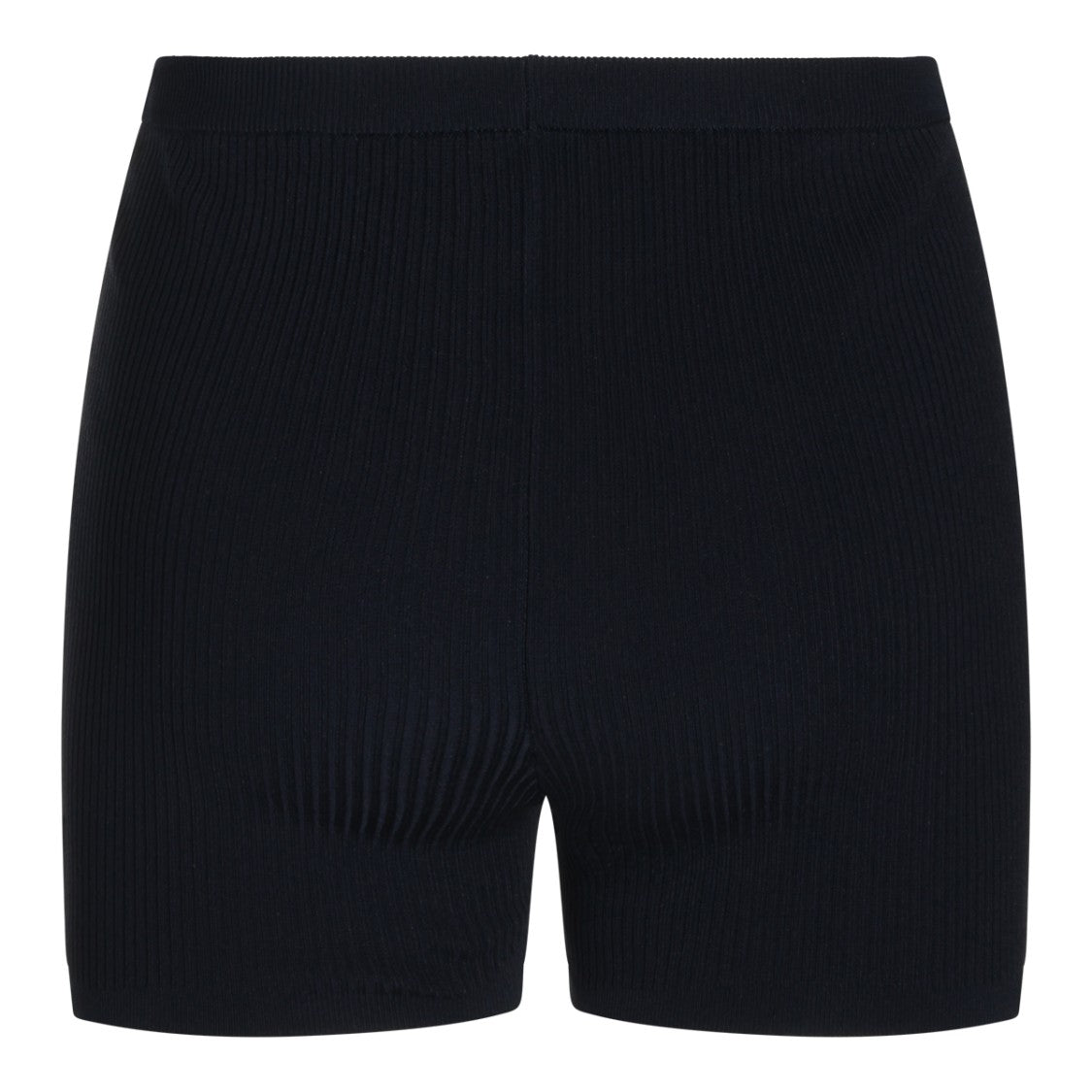 Saint Laurent Navy Clover Ribbed Viscose Shorts