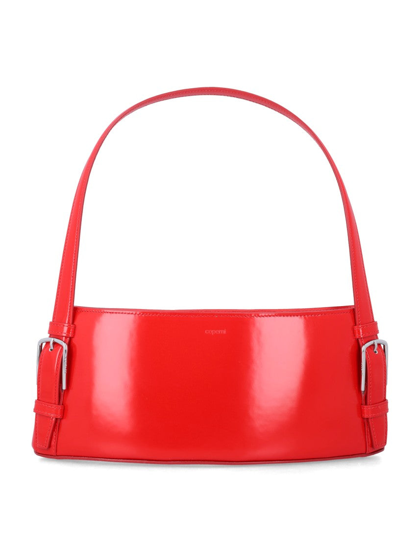 Coperni Cylindrical Structured Glossy Leather Shoulder Bag
