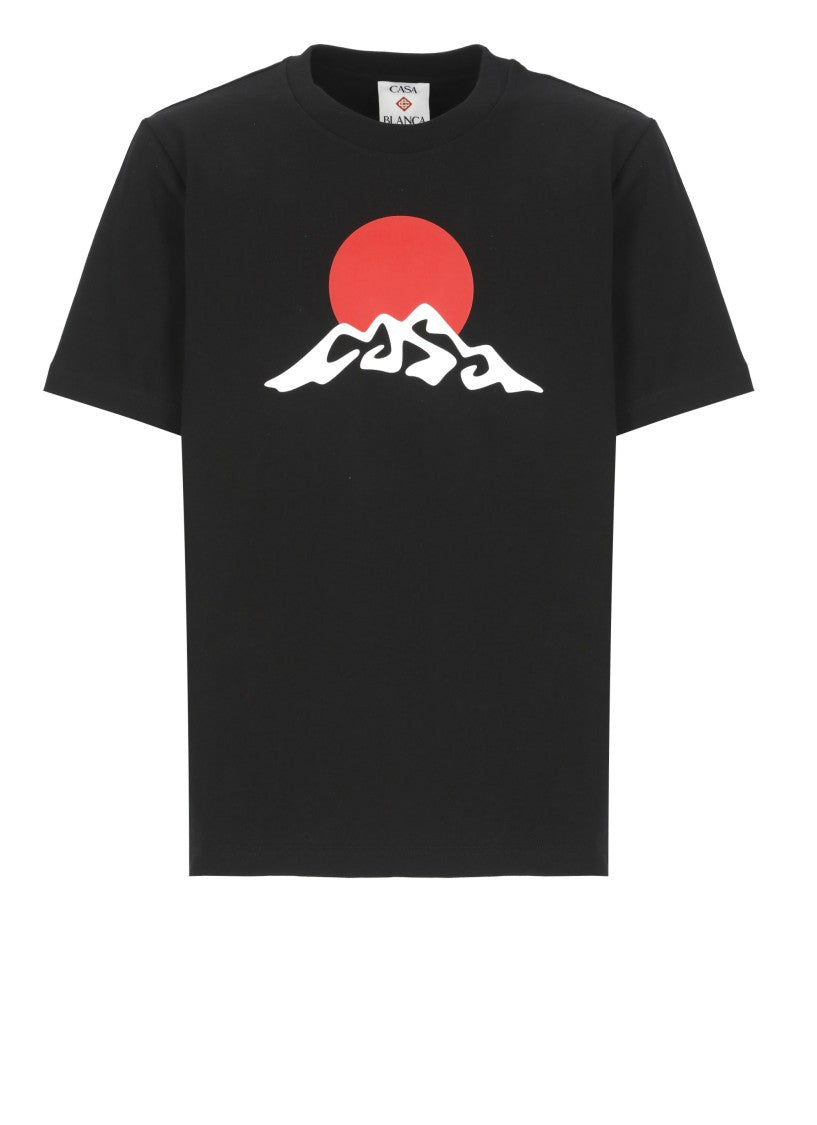 Casablanca Montagne White Snow T-Shirt