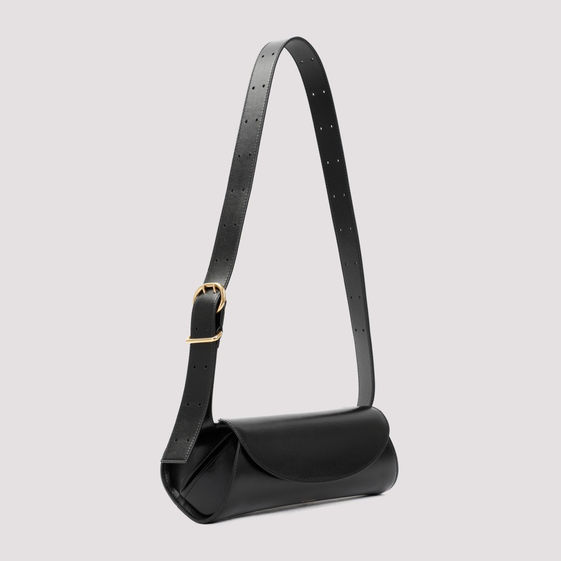 Jil Sander Black Leather Cannolo Bag