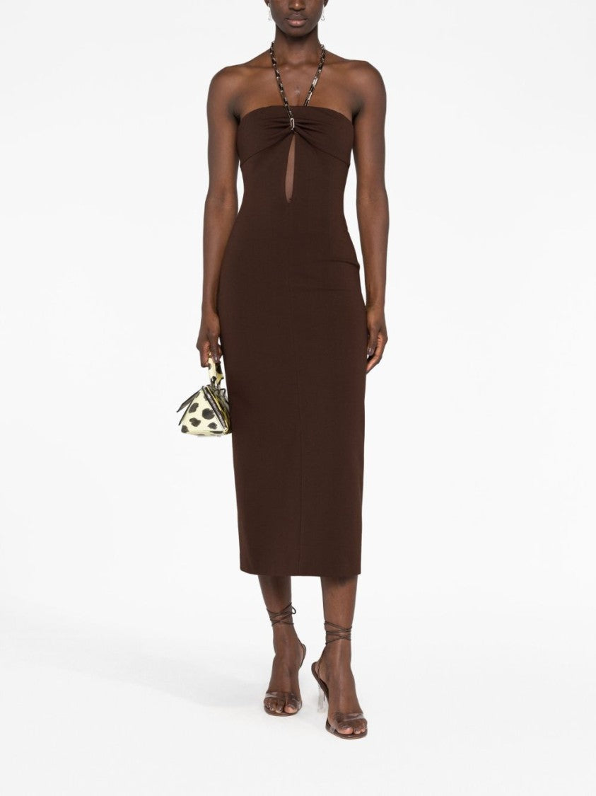 The Attico Halterneck Midi Dress