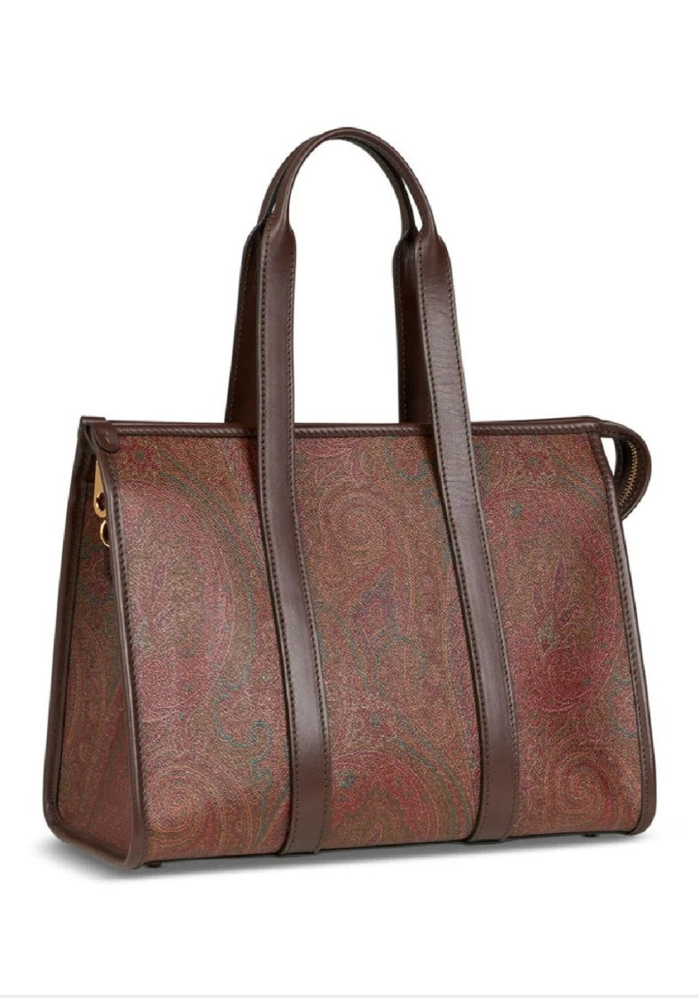 Etro Paisley Pattern Top Handle Bauletto Bag