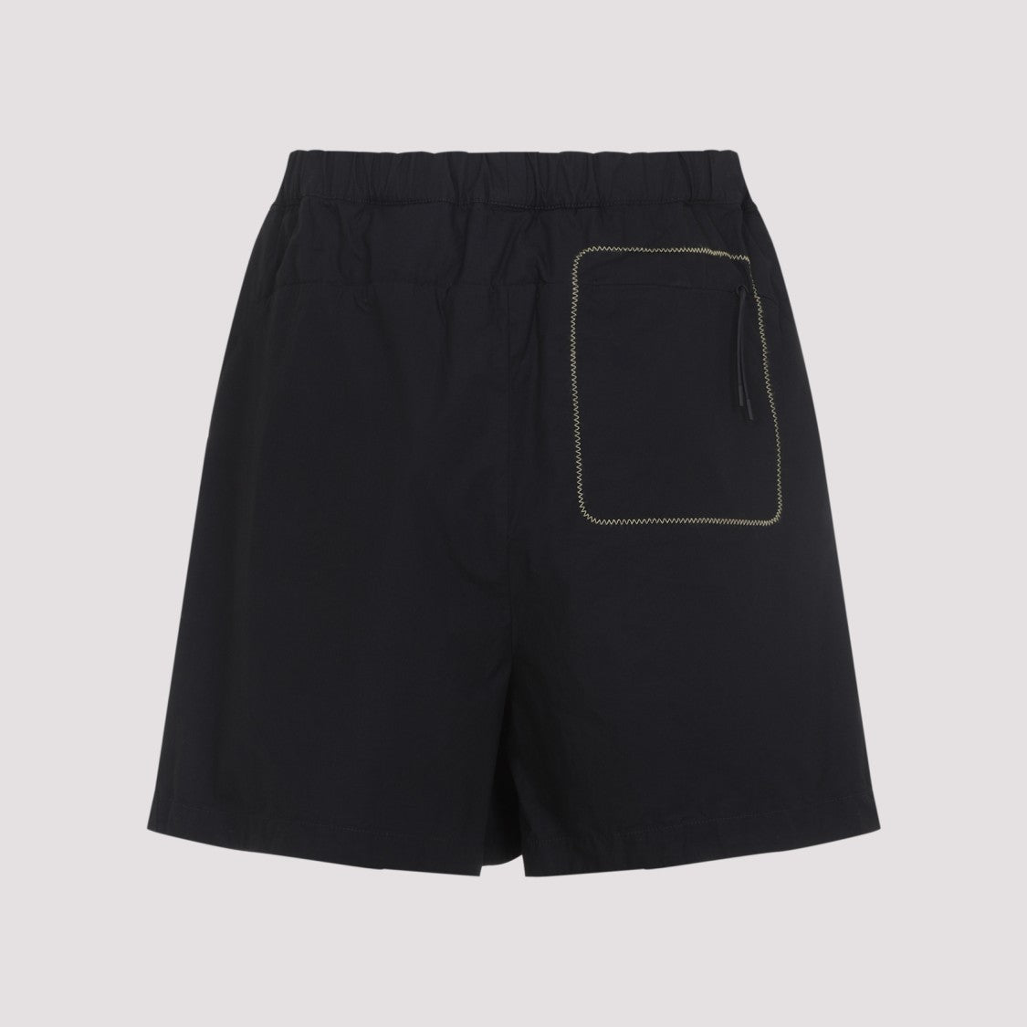 Moncler Relaxed-Fit Black Cotton Bermudas