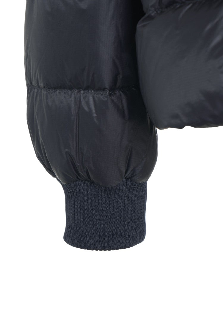 After Label Lightweight Quilted Puffer Coat With Cozy Hood And Ribbed Cuffs