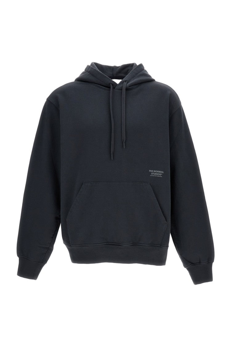 Pas Normal Studios Off-Race Blue Cotton Hoodie