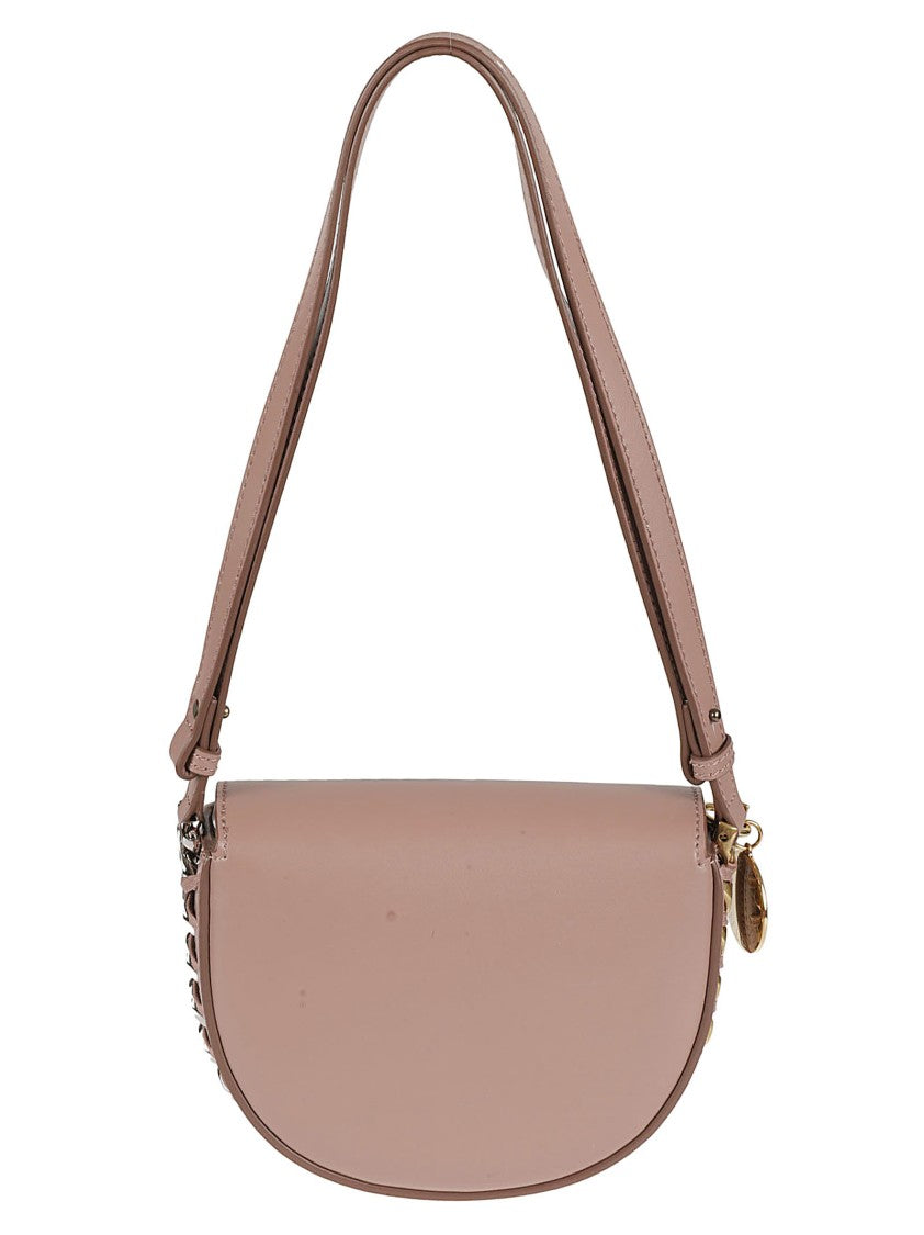 Stella Mccartney Half-Moon Shoulder Bag With Chain Detailing