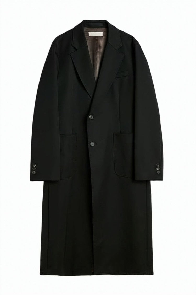 Our Legacy Tailored Black Coat With Classic Lapel