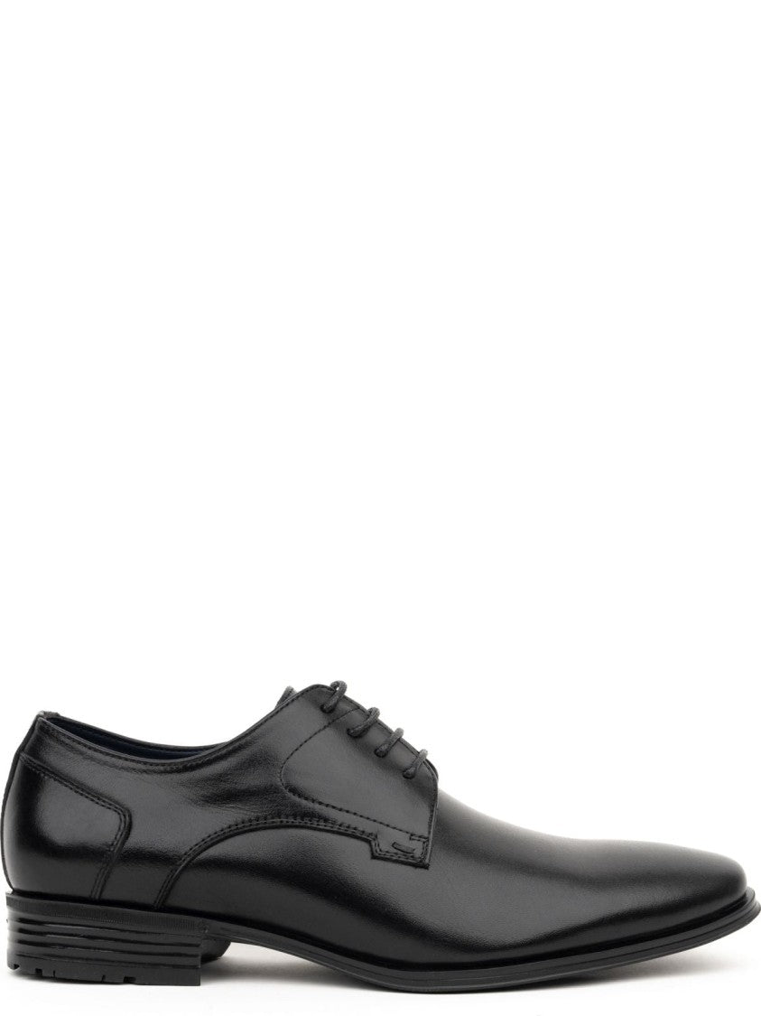 Sergio Moretti Polished Black Cow Leather Formal Shoes
