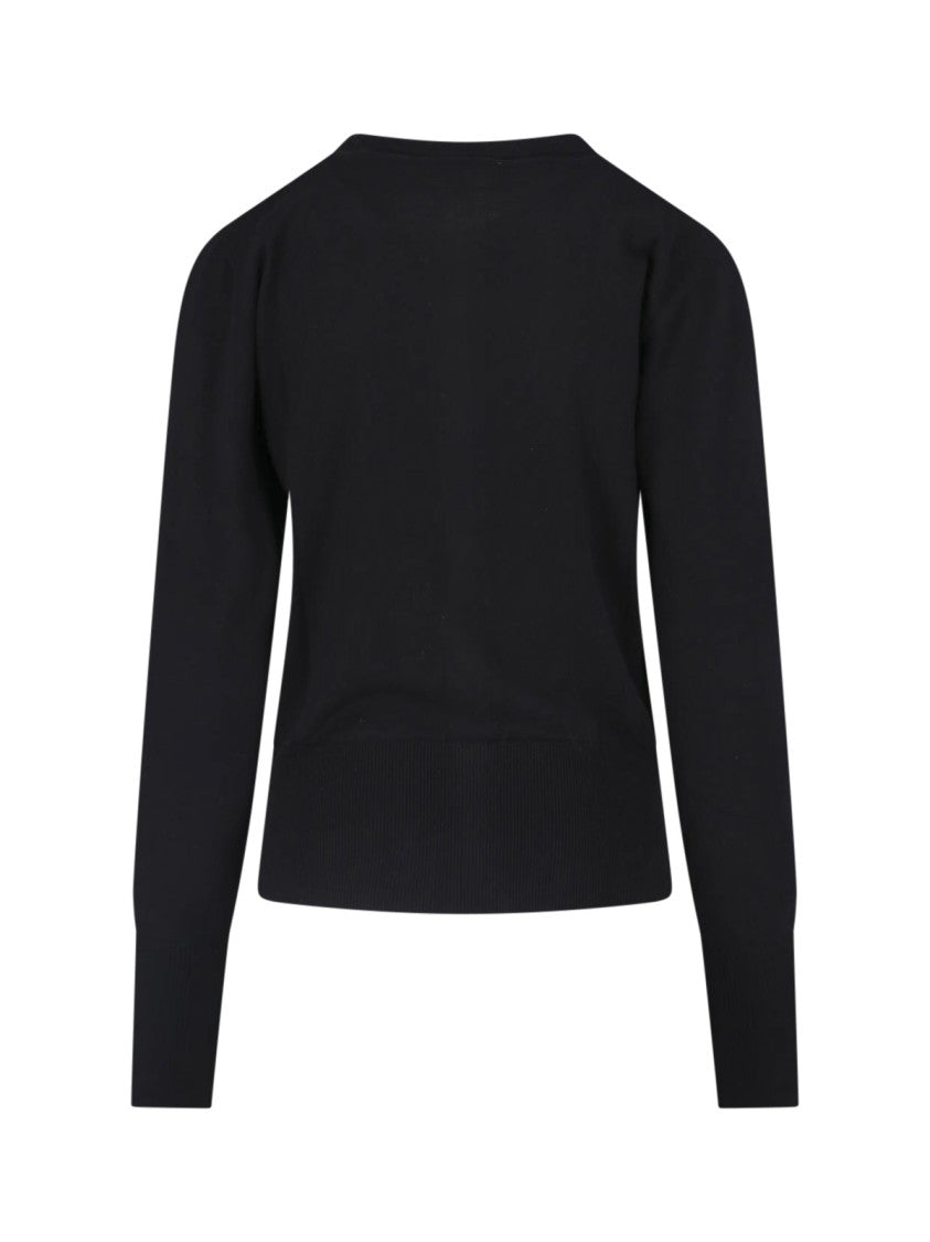 Vivienne Westwood Classic Black Cardigan Sweater With Button-Down Front