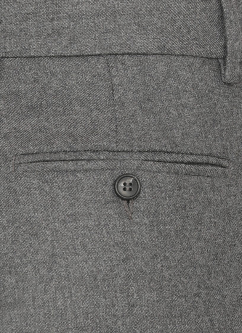 Mm6 By Maison Margiela Wool Palazzo Pants With High Waist And Tailored Fit