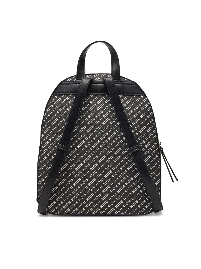 John Richmond Eco-Friendly Leather Backpack With Textured Pattern