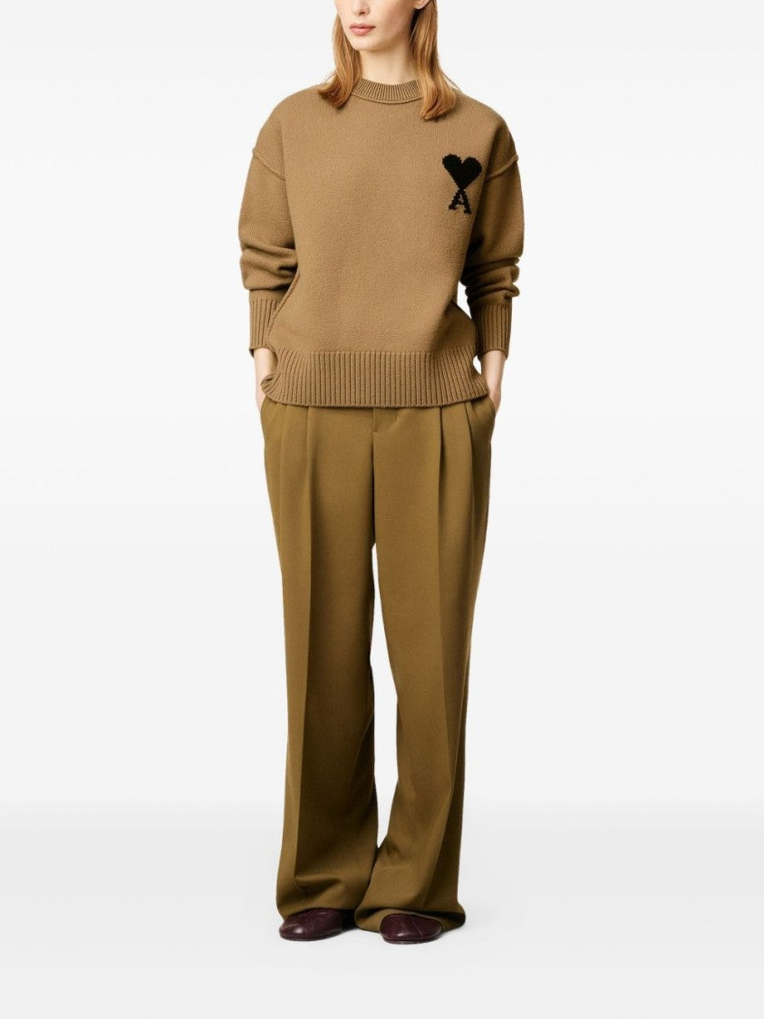Ami Heart Wool Sweater