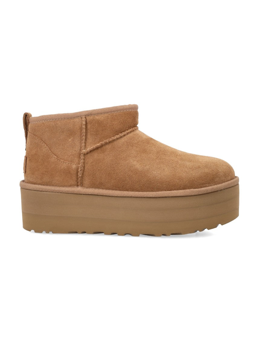 Ugg Classic Ultra Mini Platform Suede Ankle Boots