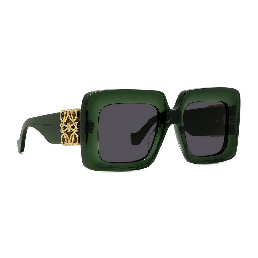 Loewe Anagram Oversized Square Green Acetate Sunglasses