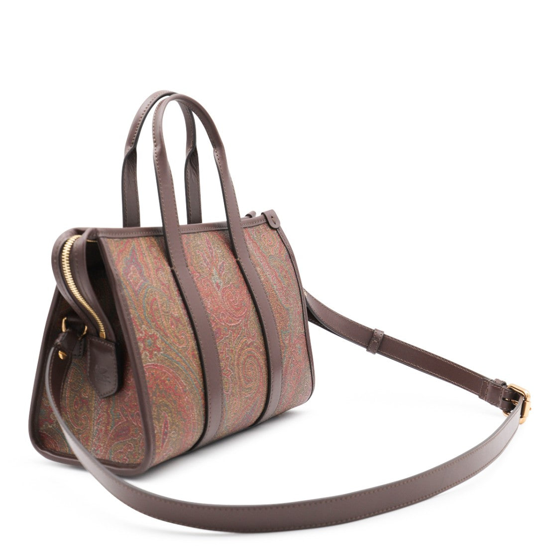 Etro Arnica Top Handle Bag With Intricate Paisley Pattern