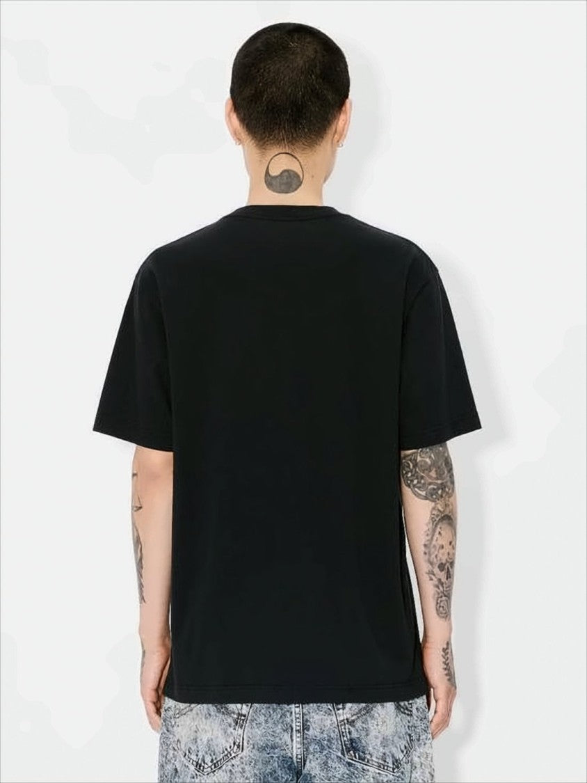 Kenzo Graphic Short-Sleeve T-Shirt With Bold Flower Motif