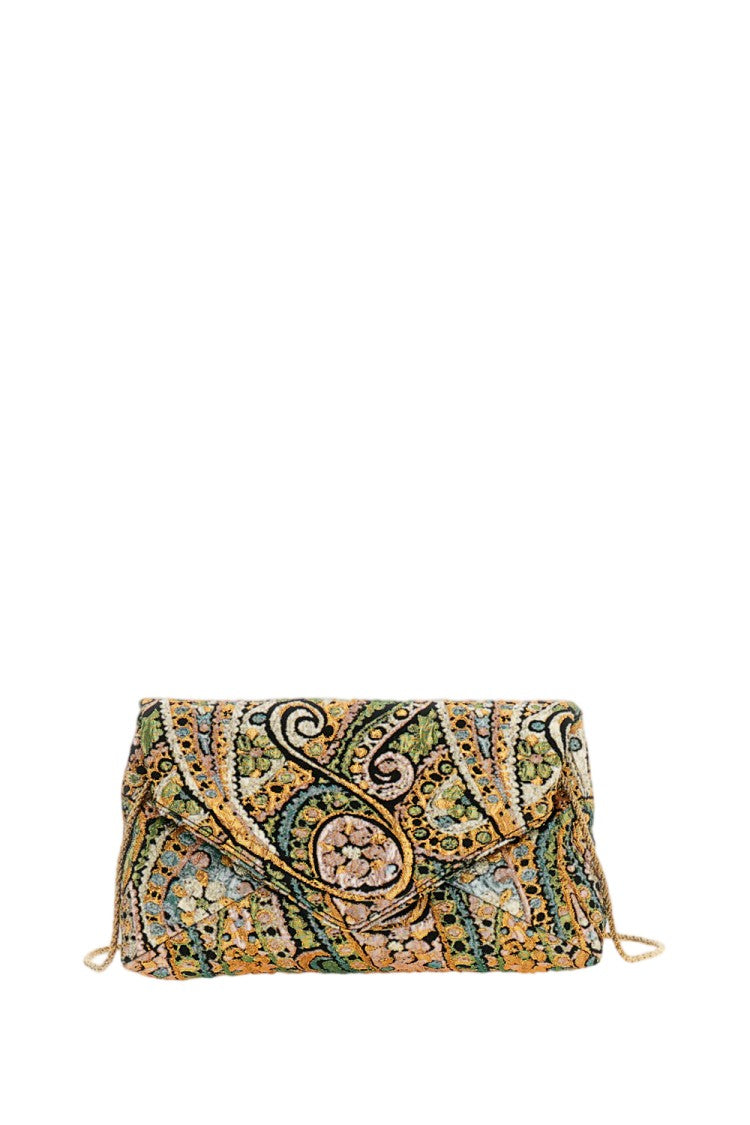 Dries Van Noten Multicolor Floral Tapestry Jacquard Handbag