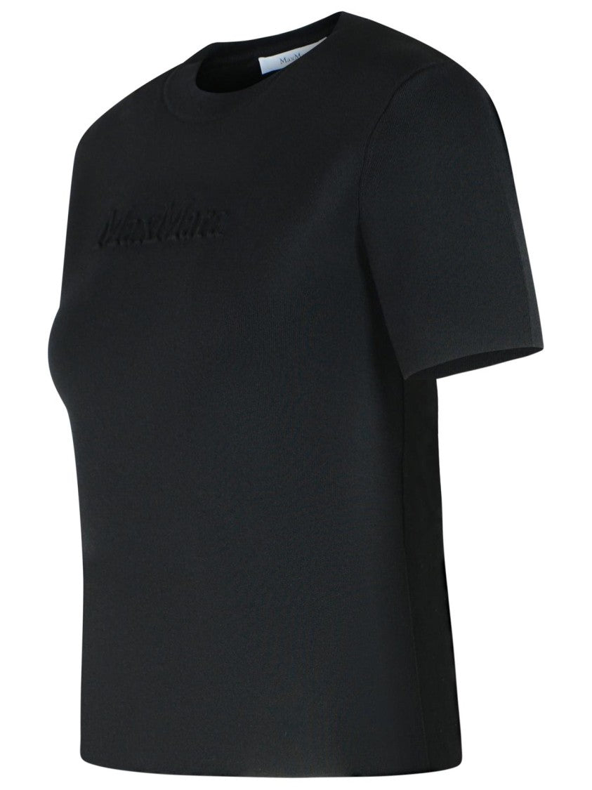 Max Mara 'Adelio' Black Viscose Blend T-Shirt