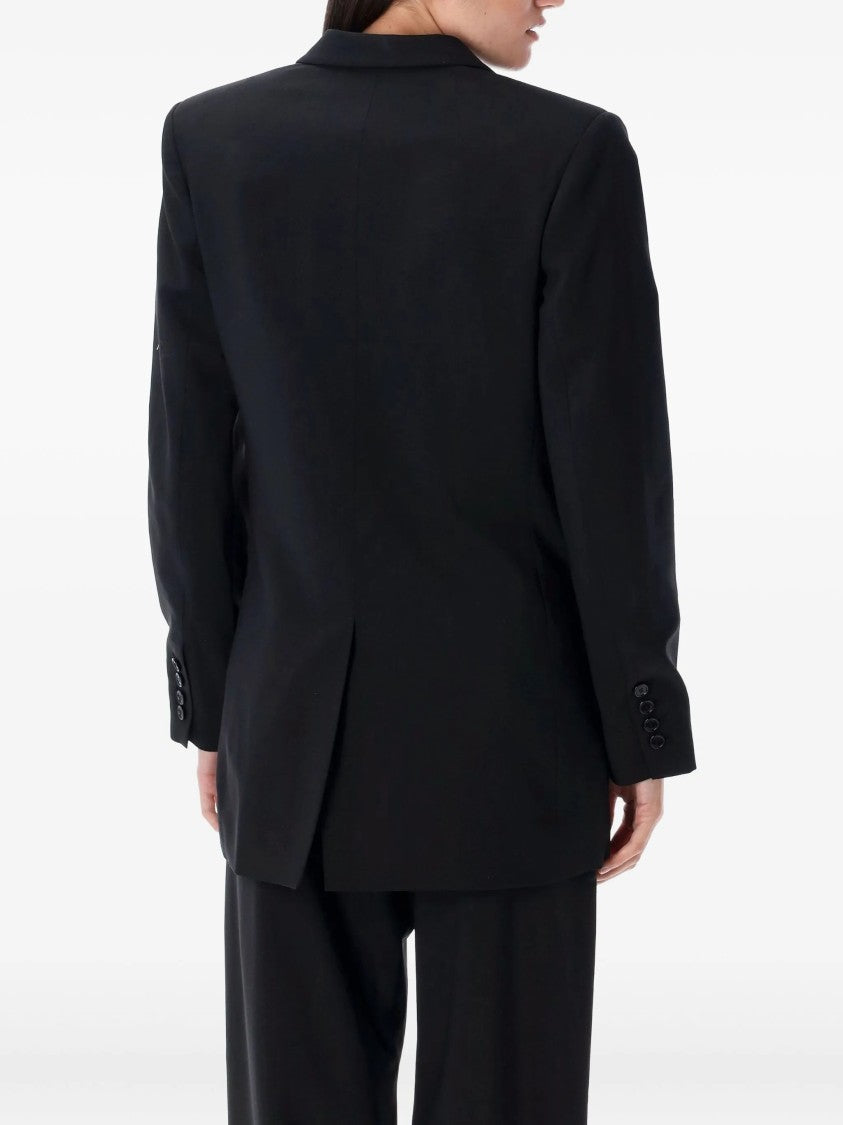 Isabel Marant Black Jevima Double-Breasted Wool Blend Jacket