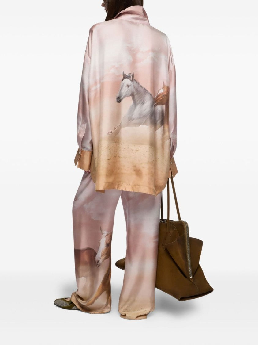 The Attico Silk Twill Diana Shirt