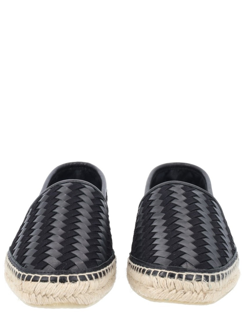 Castaner Paul Leather Woven Pattern Loafers