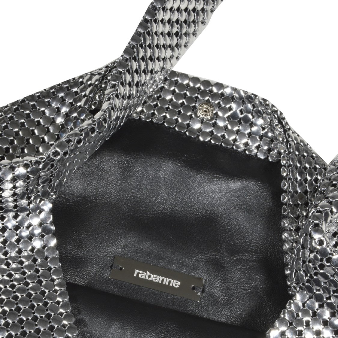 Rabanne Silver Medium Pixel Chain Bag