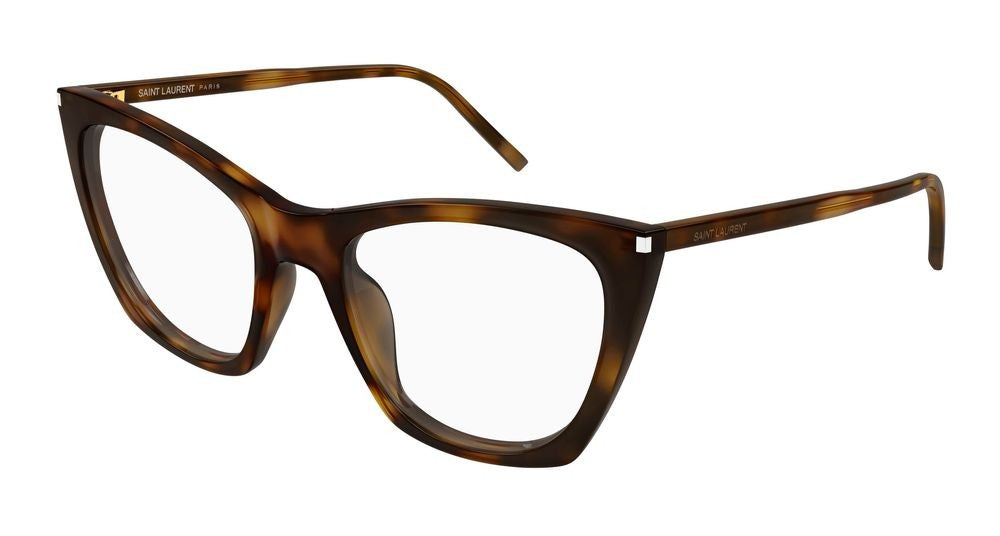 Saint Laurent Eyeglasses 214 Kate Thin Opt 003 Havana Havana Transpa 55/20/145