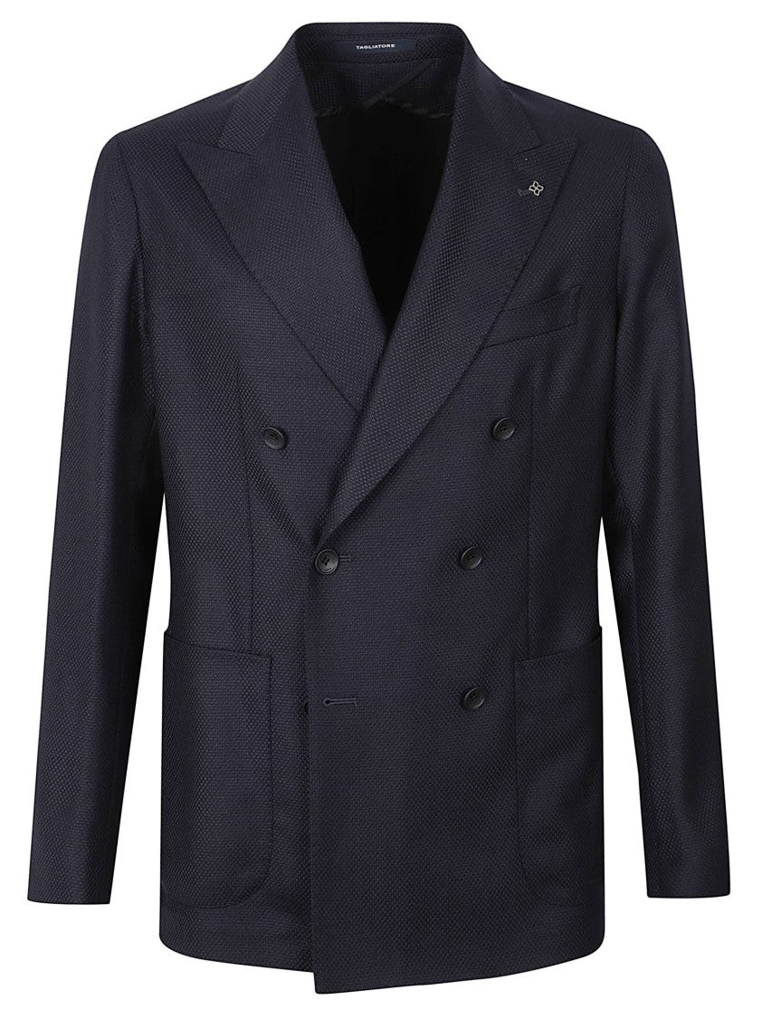 Tagliatore Double-Breasted Wool Coat
