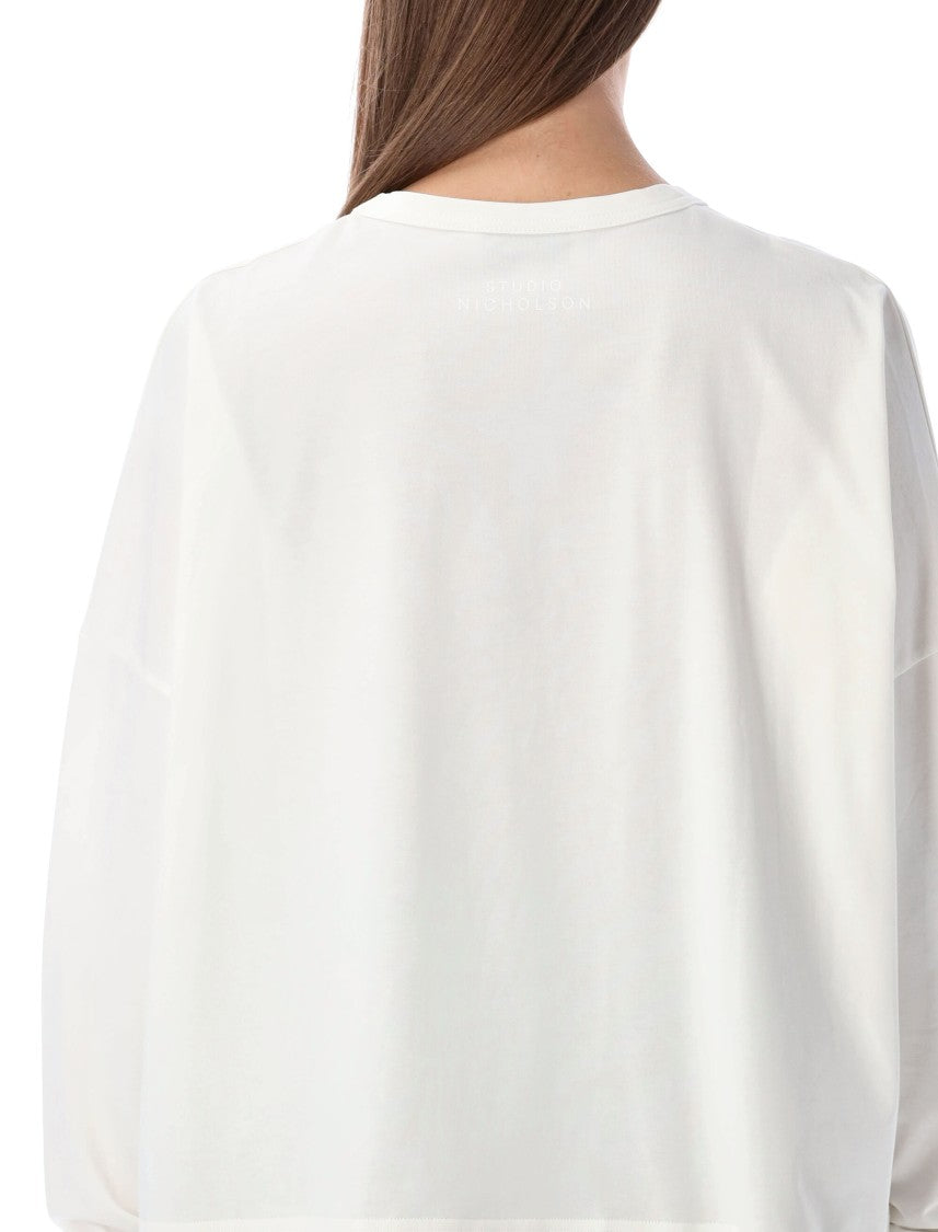 Studio Nicholson Loop Cotton Jersey Long Sleeve T-Shirt