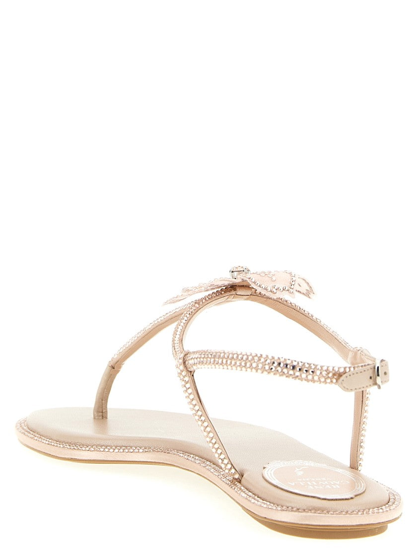 René Caovilla Peach Flower' Sandals