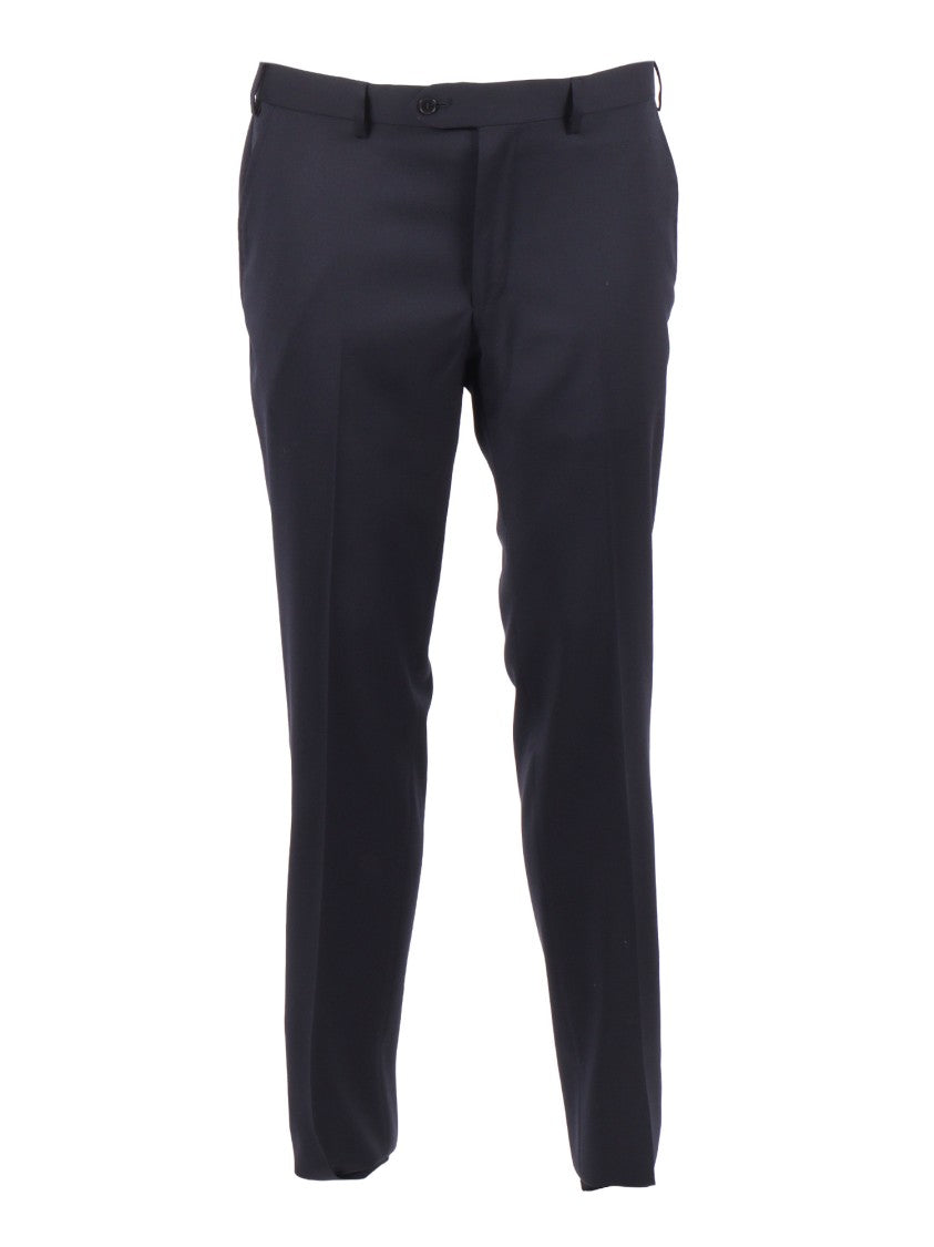Luigi Bianchi Black Satin Shawl Collar Suit
