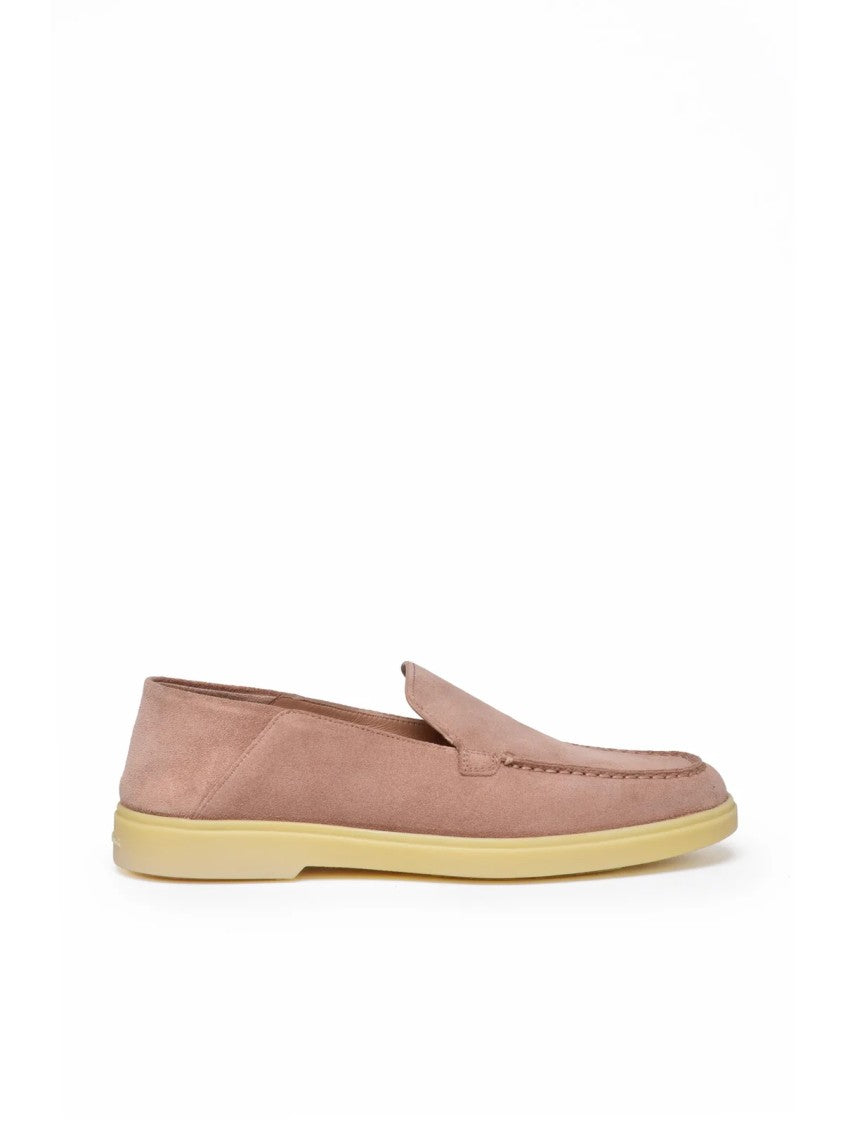 Santoni Old Rose Classic Suede Loafers