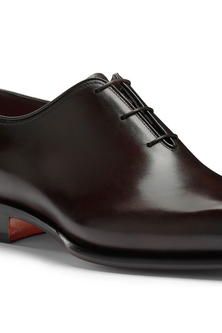 Santoni Antiqued Leather Oxford Shoes