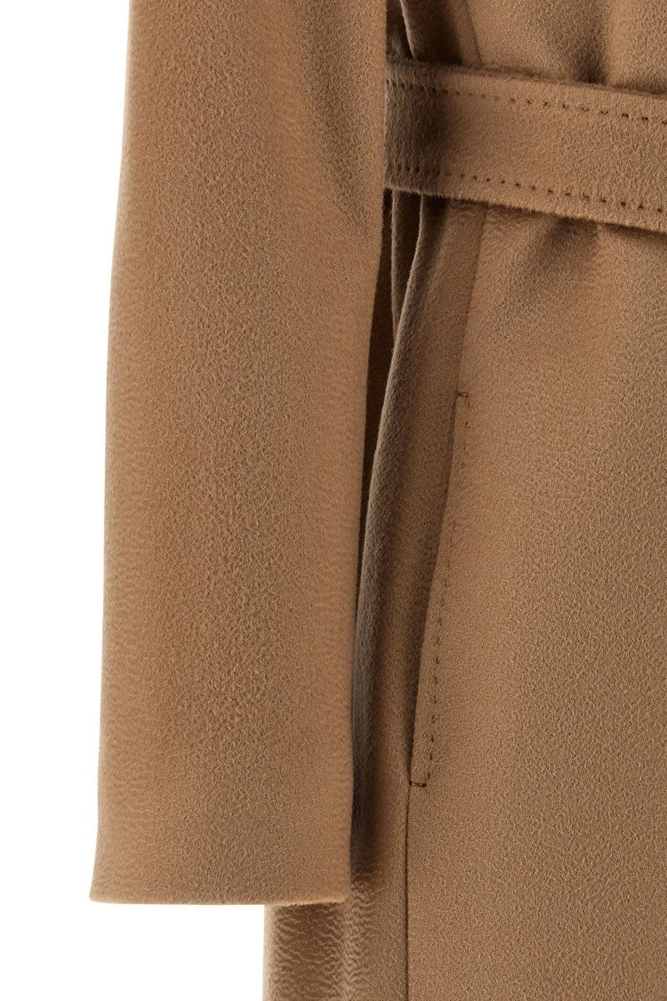 Max Mara Classic Camel Brown Virgin Wool Coat