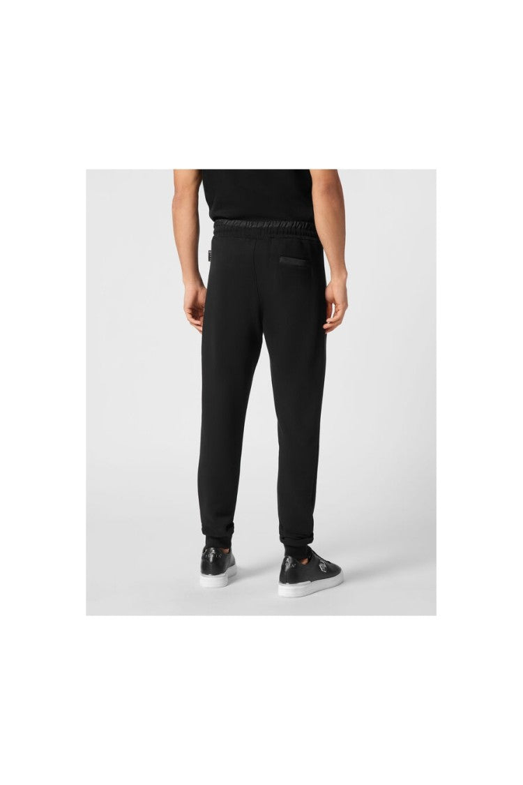 Philipp Plein Tailored Fit Black Trousers With Zippered Pockets