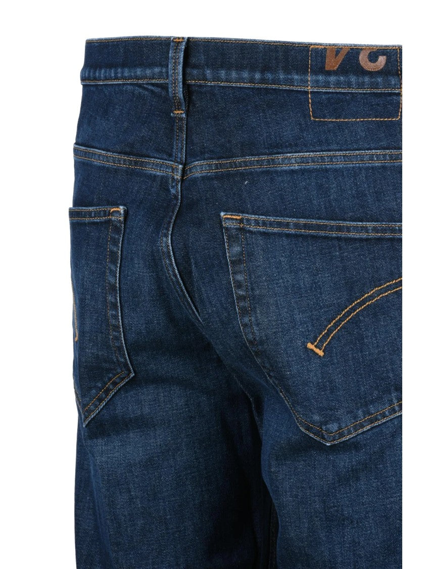 Dondup Blue Brighton Carrot Fit Stretch Jeans