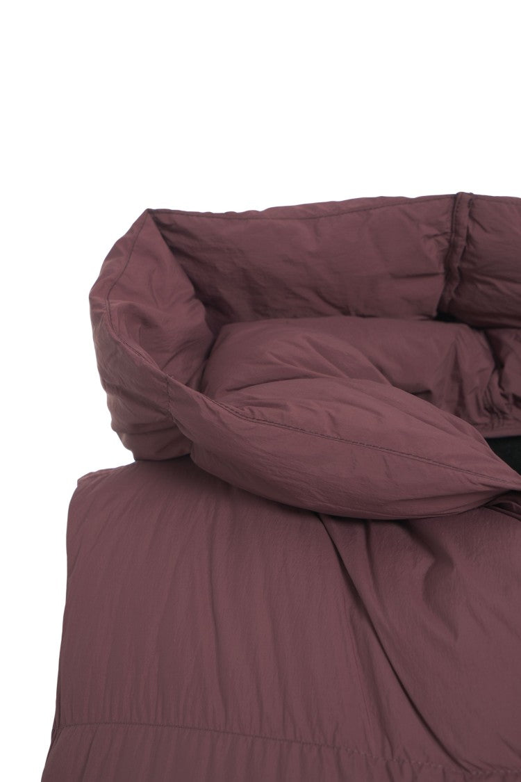 Blauer Quilted Gilet With Padded Hood And Full-Length Zip