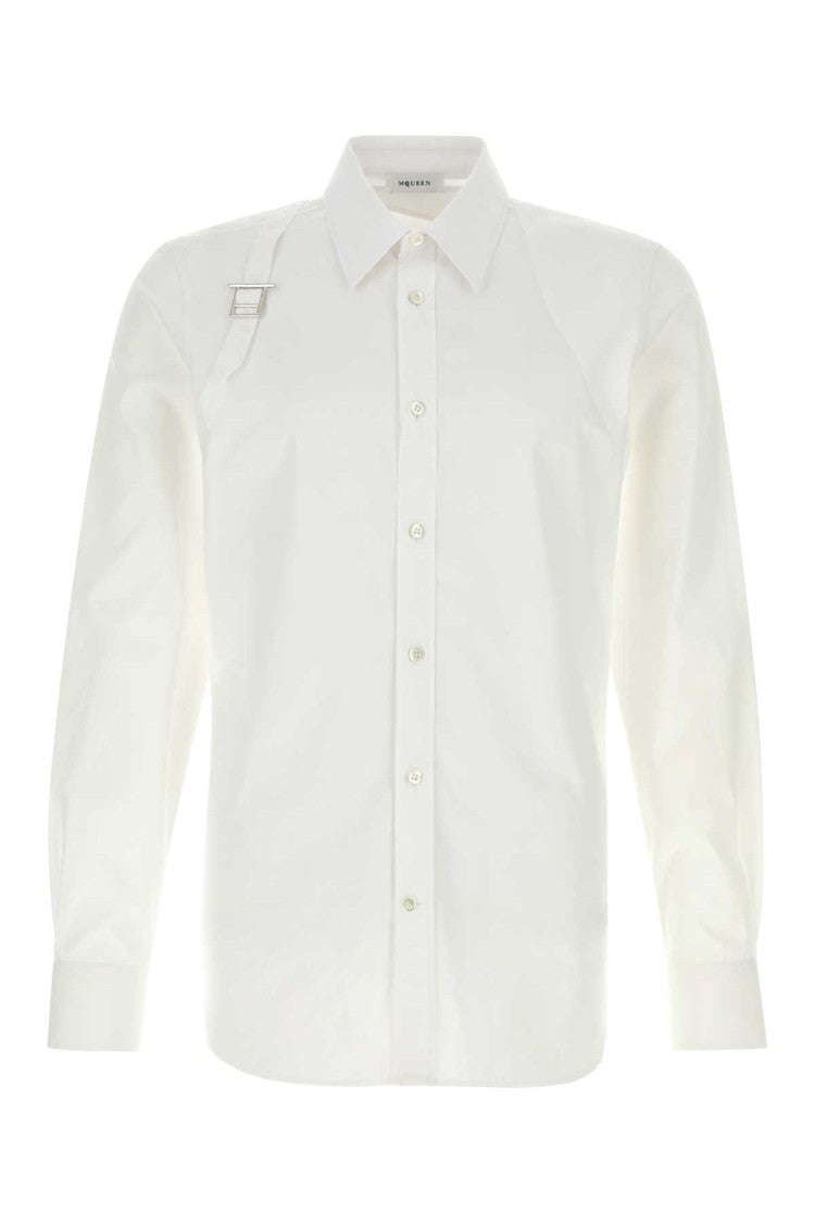 Alexander Mcqueen White Poplin Shirt