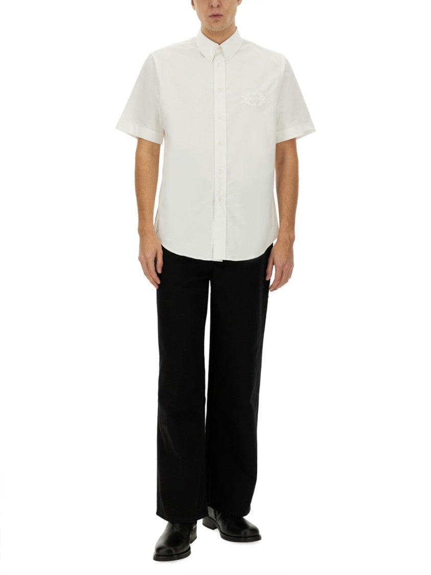 Givenchy Short-Sleeved Button-Down Cotton Shirt